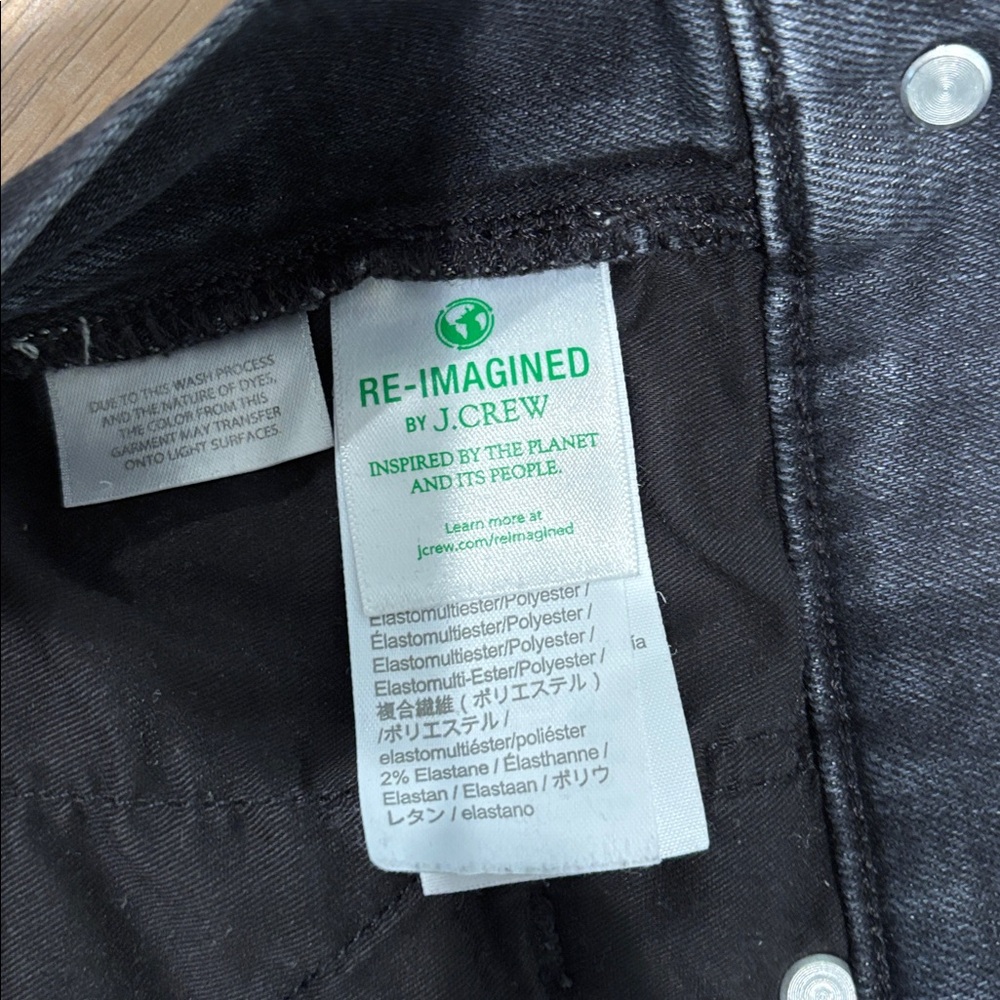 J Crew Vintage Slim Straight Jeans | 29 | Charcoal Wash | Contemporary | Midrise - Picture 8 of 9